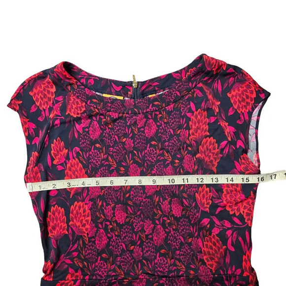 Tory Burch Floral Midi Pleated Dress - Picture 2 of 7